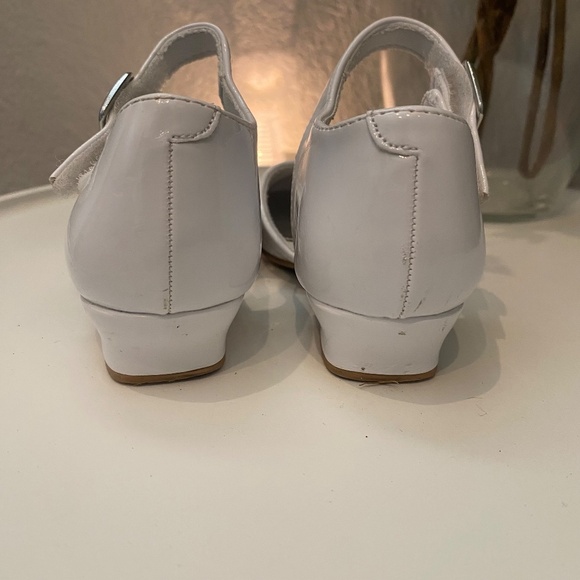 Christi & Jill Lil Heaven Toddler Dress Shoes White Mary Jane Sparkle 9 Girls - Picture 3 of 6